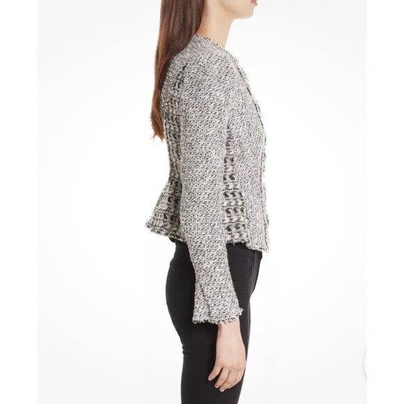 Women's Rebecca Taylor Mixed Tweed Blazer Jacket 4 - Picture 10 of 12